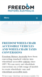 Mobile Screenshot of freedommotorsaustralia.com.au